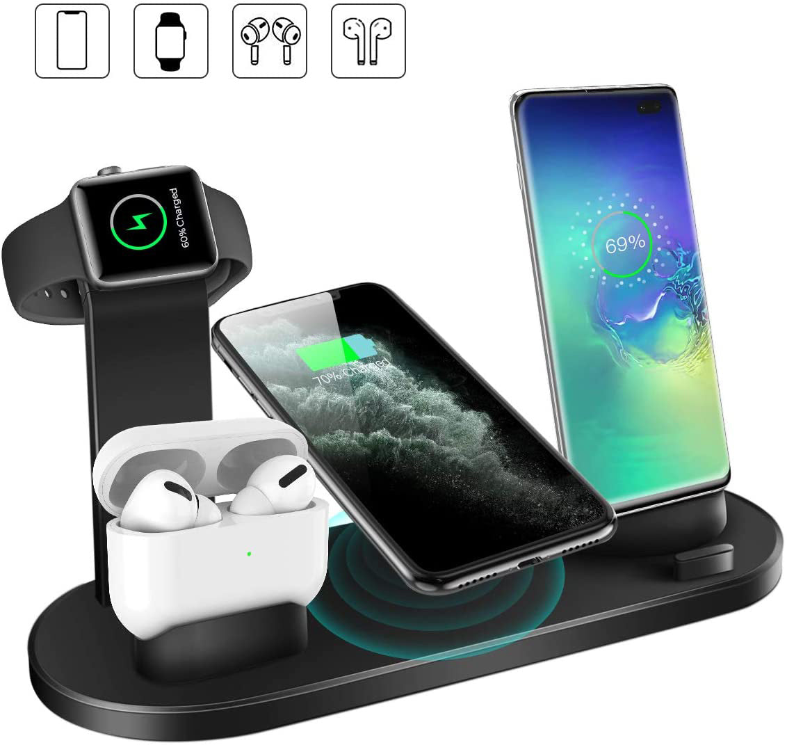 Wireless phone charger 4 in 1