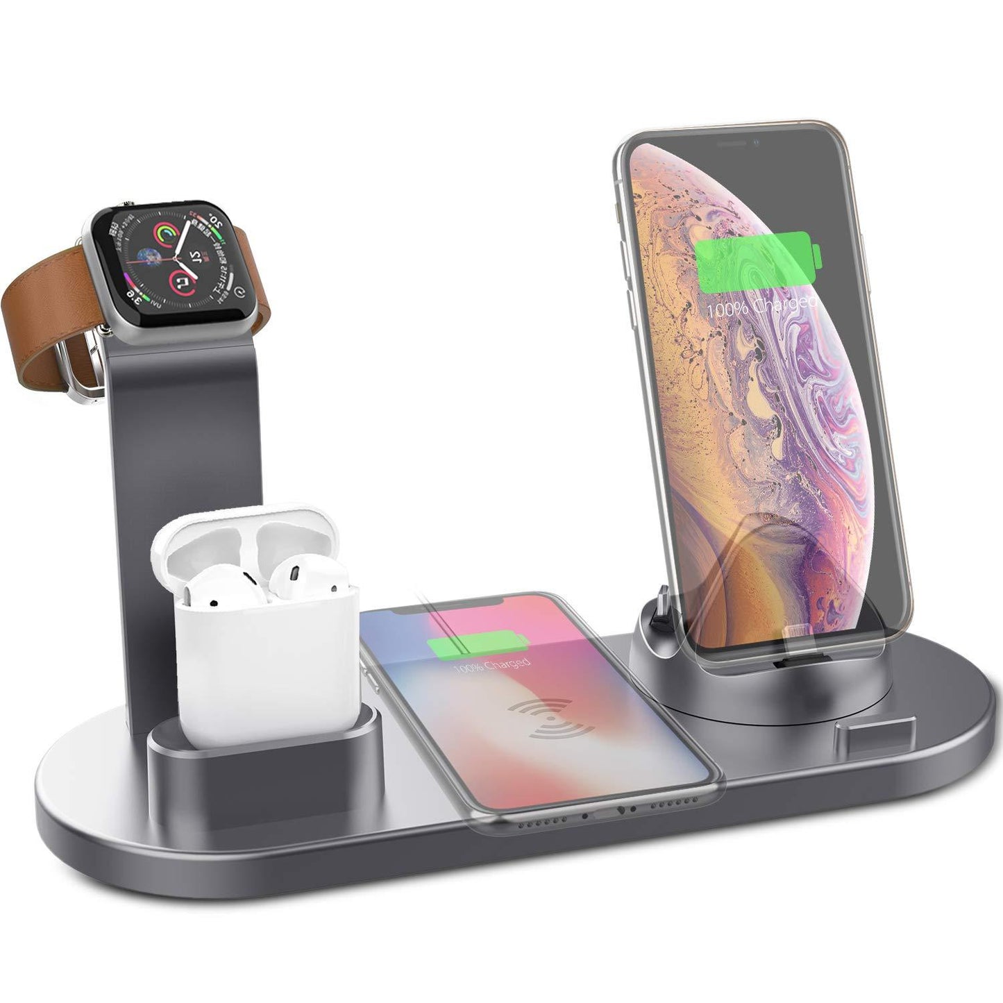 Wireless phone charger 4 in 1